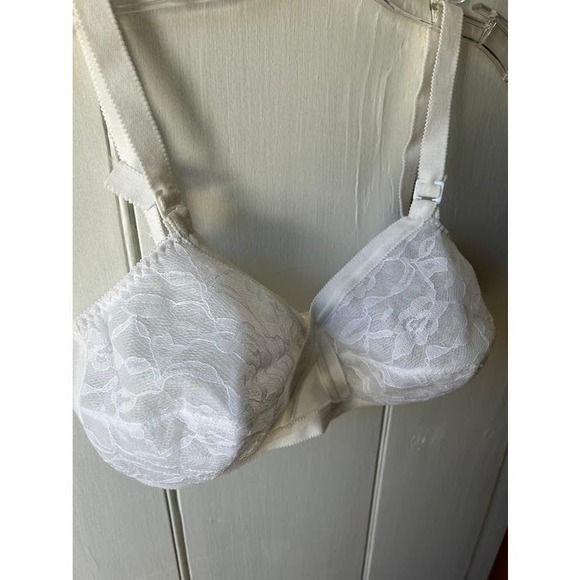 Vintage 60s bra size 38C mrs maisel bullet new old stock white lace - Picture 4 of 13